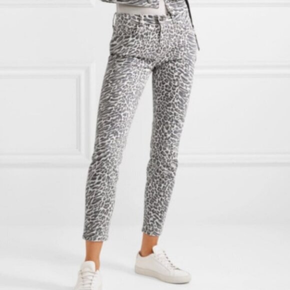 Current/Elliott Stiletto in Grey Leopard Skinny Jeans Women's Size 26 - Picture 7 of 7